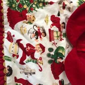 Hand sewed red Thomas Christmas girls outfits 25$